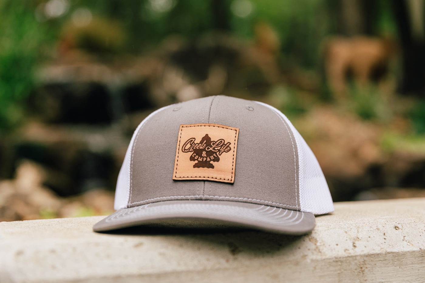 GRAY CREEK LIFE LEATHER PATCH HAT
