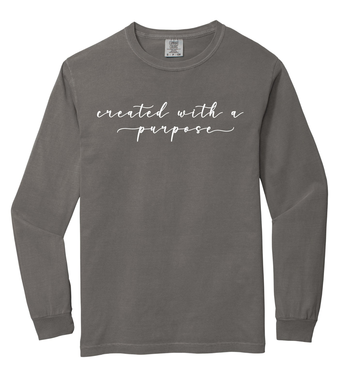 CREATED WITH A PURPOSE TEE (GRAY)